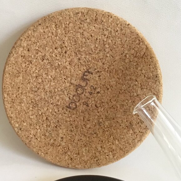 Vintage Bodum Bistro Glass Infuser Tea Pot Glass Black Kettle Space Age Denmark - Picture 11 of 12